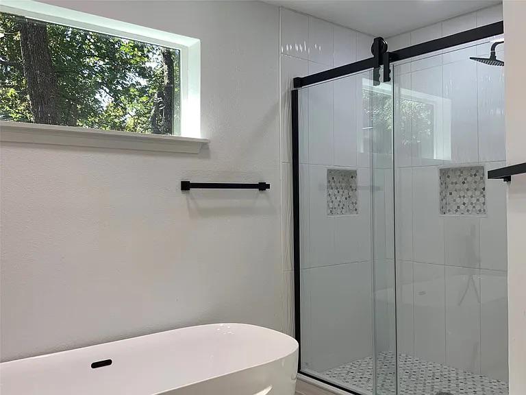 Clean bathroom shower finish project 12